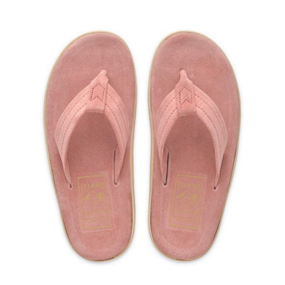NWOT M9/W10 Classic Pink Suede Island Slippers